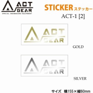 スノーボード ステッカー　ACT GEAR [ACT-1] 【2】アクトギア　カッティングステッカー　