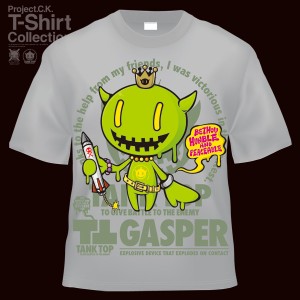 【Project.C.K】【プロジェクトシーケー】【Tシャツ】【キャラクター】【GASPER】　11-pck-0003