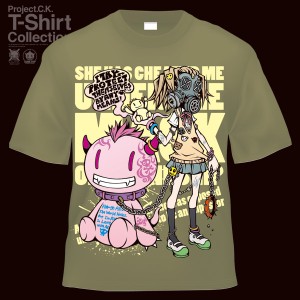 【Project.C.K】【プロジェクトシーケー】【Tシャツ】【キャラクター】【ガス美[B]】　11-pck-0015