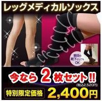 着圧ソックス レッグメディカルソックス 2枚セット ナイトソックス ソックス 着圧 靴下 ダイエット 足 ふくらはぎ