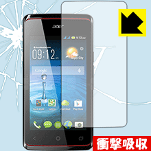 Acer Liquid Z200 特殊素材で衝撃を吸収！保護フィルム ブックオフスマホ 衝撃吸収【光沢】 【PDA工房】