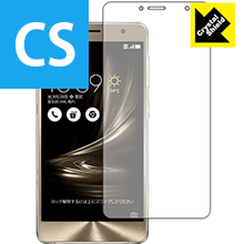 ASUS ZenFone 3 Deluxe (ZS550KL) 防気泡・フッ素防汚コート!光沢保護フィルム Crystal Shield 【PDA工房】