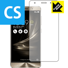 ASUS ZenFone 3 Deluxe (ZS570KL) 防気泡・フッ素防汚コート!光沢保護フィルム Crystal Shield 【PDA工房】