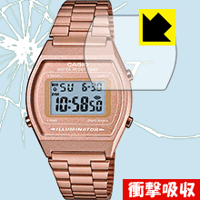 CASIO 腕時計 B640 特殊素材で衝撃を吸収！保護フィルム 衝撃吸収【光沢】 【PDA工房】