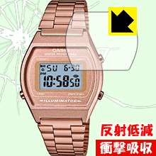 CASIO 腕時計 B640 特殊素材で衝撃を吸収！保護フィルム 衝撃吸収【反射低減】 【PDA工房】