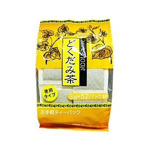 がんこ　徳用ドクダミ茶　156g（3g×52パック）［配送区分:A］