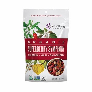 プレミアム　スーパーフード　スーパーベリーシンフォニー 227g /Essential Living Foods Superberry Symphony Raw Trail Mix 6oz