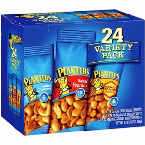 【お得パック】プランターズ ナッツバラエティーパック 24個入り Planters Nut Variety Pack 24ct