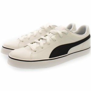 PUMA(プーマ) メンズ スポーツシューズ（スニーカー） コートポイント COURT POINT VULC V2 ：ホワイト×ブラック (362946 01)