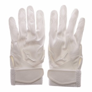 ミズノ(MIZUNO) 野球 バッティンググローブ バッティング用手袋 セレクト9 両手用 ：ホワイト×ホワイト (1EJEH140 10)