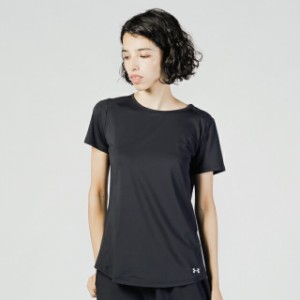 アンダーアーマー レディース 陸上/ランニング 半袖Tシャツ UA Speed Stride SS Crew (1319944 001)：ブラック UNDER ARMOUR