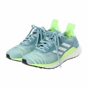 アディダス SOLAR GLIDE (D97427) レディース 陸上/ランニング ランニングシューズ : ペールグレー×ペールイエロー adidas