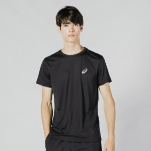 アシックス メンズ 陸上/ランニング 半袖Tシャツ ランニングショートスリーブトップ (2011A069 001) : ブラック asics