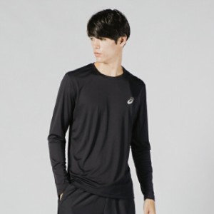 アシックス メンズ 陸上/ランニング 長袖Tシャツ ランニングロングスリーブトップ (2011A084 001) : ブラック asics