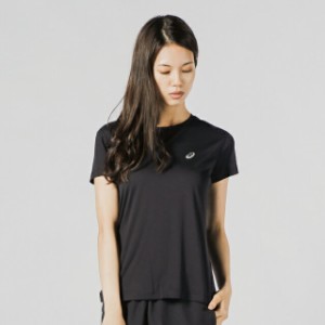 アシックス レディース 陸上/ランニング 半袖Tシャツ WSランニングSSトップ (2012A062 001) : ブラック asics