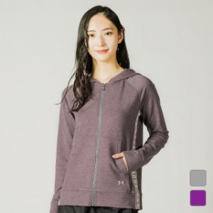 アンダーアーマー レディース スウェットフルジップパーカー UA Featherweight Fleece FZ (1343895) UNDER ARMOUR