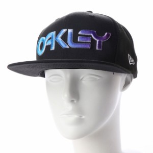 オークリー キャップ 6 PANEL GRADIENT HAT (912110 02E) 帽子 : ブラック OAKLEY