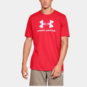 アンダーアーマー メンズ 半袖Tシャツ UA SPORTSTYLE LOGO SS (1329590) : レッド UNDER ARMOUR