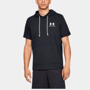 アンダーアーマー メンズ スウェットパーカー UA SPORTSTYLE TERRY SS HOODY (1329290) : ブラック UNDER ARMOUR