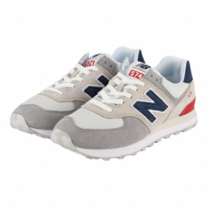 ニューバランス ML574D メンズ スニーカー : ホワイト×ネイビー New Balance