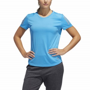 アディダス レディース 陸上/ランニング 半袖Tシャツ RESPONSE T シャツW (FRQ07 DQ2623) : ブルー adidas