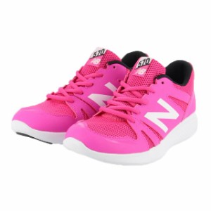 ニューバランス (YK570) ジュニア(キッズ・子供) スニーカー : ピンク×ホワイト New Balance