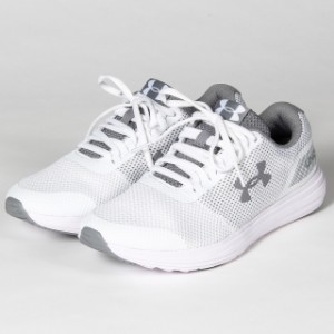 アンダーアーマー UA W Surge (3020368 101) レディース 陸上/ランニング ランニングシューズ : ホワイト×グレー UNDER ARMOUR