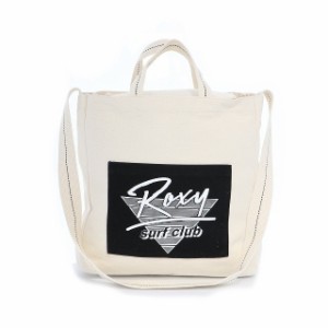 ロキシー FRESHY (RBG191314) 2WAY トートバッグ ： アイボリー×ブラック ROXY