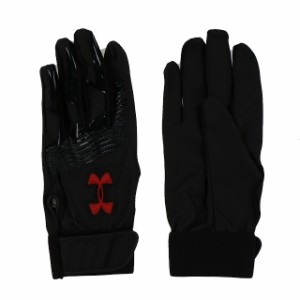 アンダーアーマー 野球 バッティング用手袋 UA CLEAN UP VII B GLOVE (1313593 003) : ブラック×レッド UNDER ARMOUR