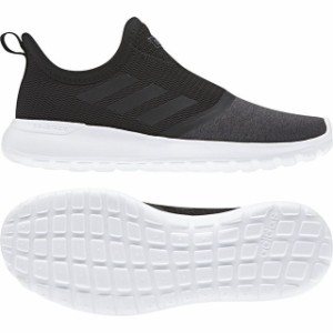 アディダス LITE ADIRACER SLIPON W (F36675) レディース スニーカー : ブラック×ダークグレー adidas