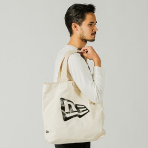 ニューエラ トートバッグ BAG CANVAS (11556671) 14L NEW ERA : ホワイト×ブラック