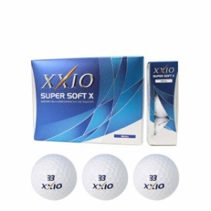 ゼクシオ 2017年モデル ゼクシオ SUPER SOFT X ゴルフ ボール 1ダース 12個入 ： ホワイト スーパーソフト ダンロップ XXIO
