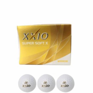 ゼクシオ 2017年モデル ゼクシオ SUPER SOFT X ゴルフ ボール 1ダース 12個入 ： ゴールド スーパーソフト ダンロップ XXIO