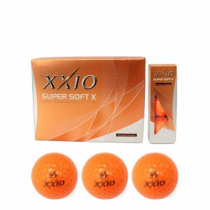 ゼクシオ 2017年モデル ゼクシオ SUPER SOFT X ゴルフ ボール 1ダース 12個入 ： パールオレンジ スーパーソフト ダンロップ XXIO