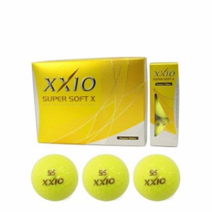 ゼクシオ 2017年モデル ゼクシオ SUPER SOFT X ゴルフ ボール 1ダース 12個入 ： パールイエロー スーパーソフト ダンロップ XXIO