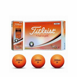 タイトリスト VG3 ORANGE PEARL 3P 1ダース 12個入 (9683169933) オレンジ パール 公認球 Titleist