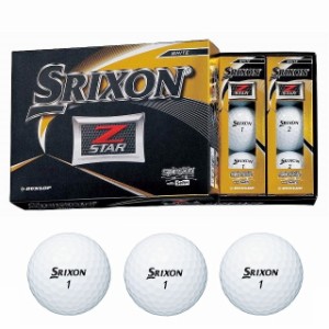 ダンロップ スリクソン ゼットスター ホワイト (SNZS6WH12 Z0000) 2019 SRIXON Z-STAR ゴルフボール 1ダース 公認球 DUNLOP