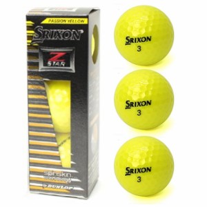 DUNLOP(ダンロップ) SRIXON スリクソン 2017年モデル Z STAR ゴルフ ボール 1スリーブ(3個入) ： パッションイエロー ゼットスター golf