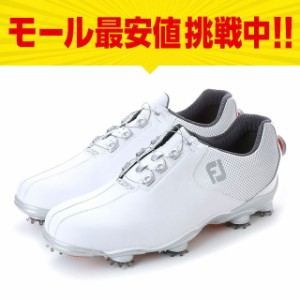 フットジョイ ゴルフシューズ 17 DNA ボア WT/SV メンズ ゴルフ ダイヤル式スパイクシューズ 3E : ホワイト×シルバー FOOT JOY FJ