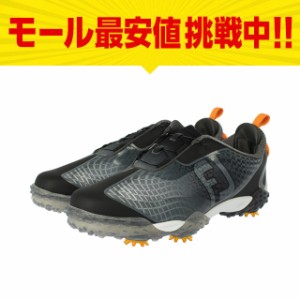 フットジョイ ゴルフシューズ 18 フリースタイル2 BK/OR メンズ ゴルフ ダイヤル式スパイクシューズ 3E : ブラック×オレンジ FOOT JOY F