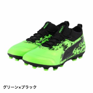 プーマ ワン 19.3 HG (105588) サッカー スパイクシューズ : グリーン×ブラック PUMA