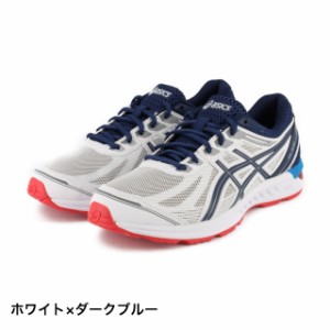 アシックス GEL-SILEO (1011A194 100) メンズ 陸上 ランニングシューズ ： ホワイト×ダークブルー asics