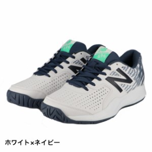 ニューバランス (MCH6962E I3) メンズ テニス オールコート用シューズ : ホワイト×ネイビー New Balance