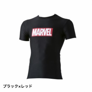 マーベル メンズ フィットネス 半袖 コンプレッションインナー MARVEL