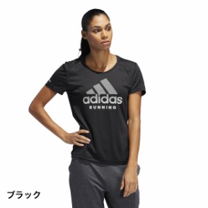 アディダス adidas レディース 陸上/ランニングウェア 半袖Tシャツ RUN logo 半袖TシャツW EC5382