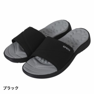 クロックス 正規品 【2019年モデル】 リバイバ スライド ブラック シャワーサンダル レディース reviva slide crocs