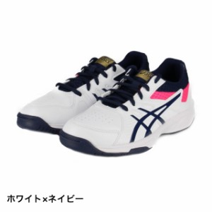 アシックス COURT SLIDE OC (1042A046) レディース テニス オムニ/クレー用シューズ : ホワイト×ネイビー asics