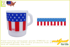 【アメリカン雑貨】ミルキースタッキングマグカップ【U.S.A】【アメリカ国旗】【雑貨】【マグ】【コップ】【アメリカ雑貨】【食器】【ア