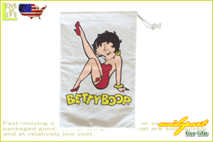 【アメリカン雑貨】スウェットバッグ【ベティ・ブープ】【Betty Boop】【スウェット】【バッグ】【アメリカ雑貨】【ビンテージ】【BAR】