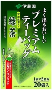 伊藤園 プレミアムティーバッグ 抹茶入り緑茶 20袋 お茶 緑茶 りょくちゃ 通販 ティーパック